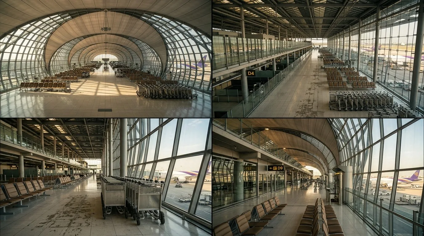 Bangkok airport representing project travel and regional sourcing